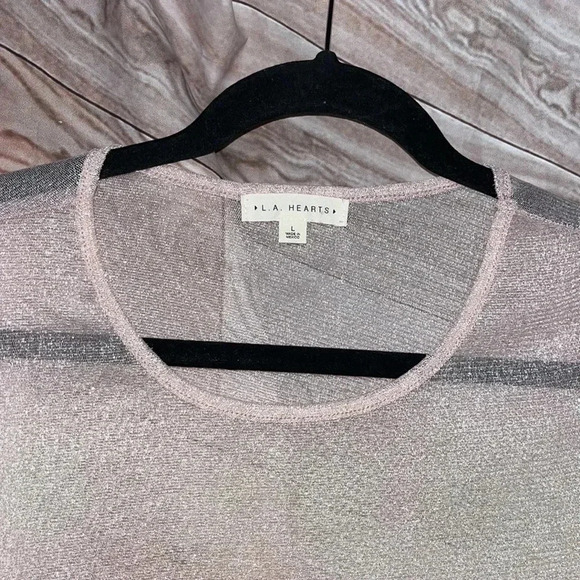 LA HEARTS PAC SUN sheer top size large - Picture 2 of 3